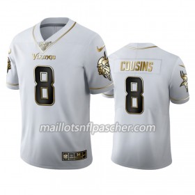 Maillot Minnesota Vikings Kirk Cousins 8 Nike Blanc Golden Edition 100th - Homme